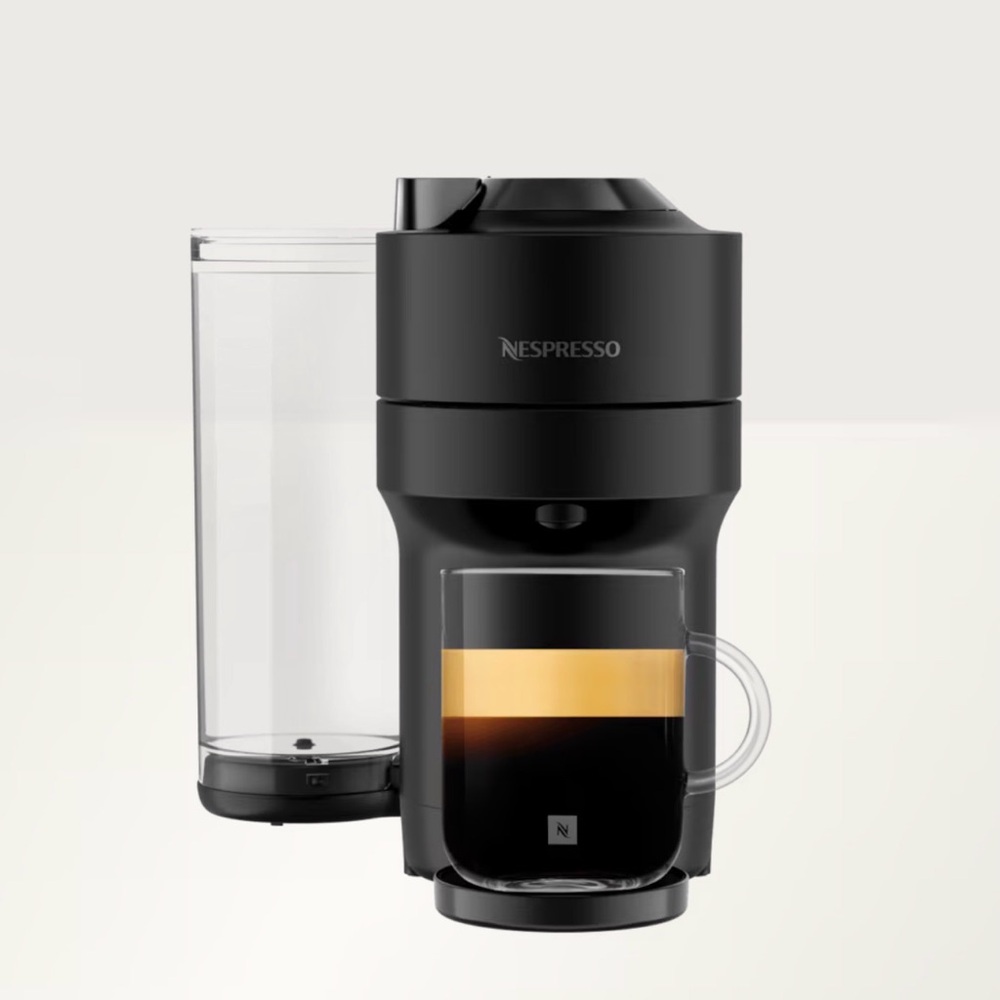 Nespresso Vertuo Pop+ Coffee Maker - Black with Clear Tank